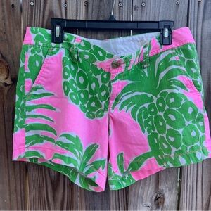 Lilly Pulitzer Callahan Pink and Green Women's Shorts, EUC